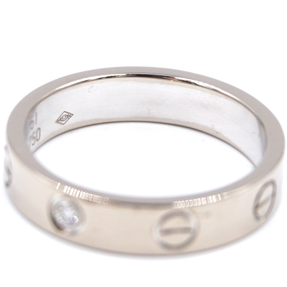 18k Rare 1p Diamond Love 3.5mm Wide Size 51 6 Ring - Picture 6 of 8